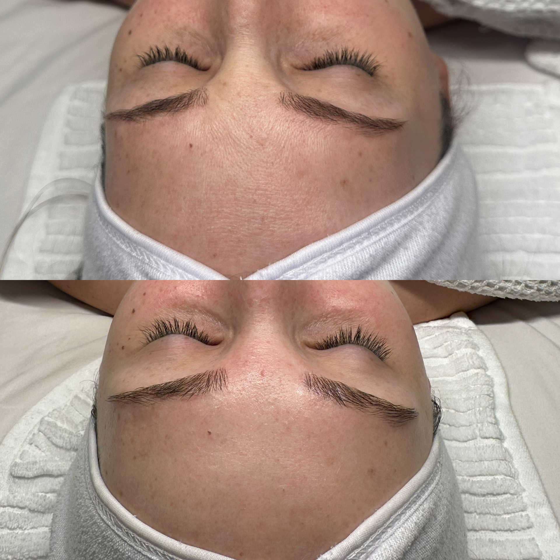 Facial before and after at Maison Kieu Beauté