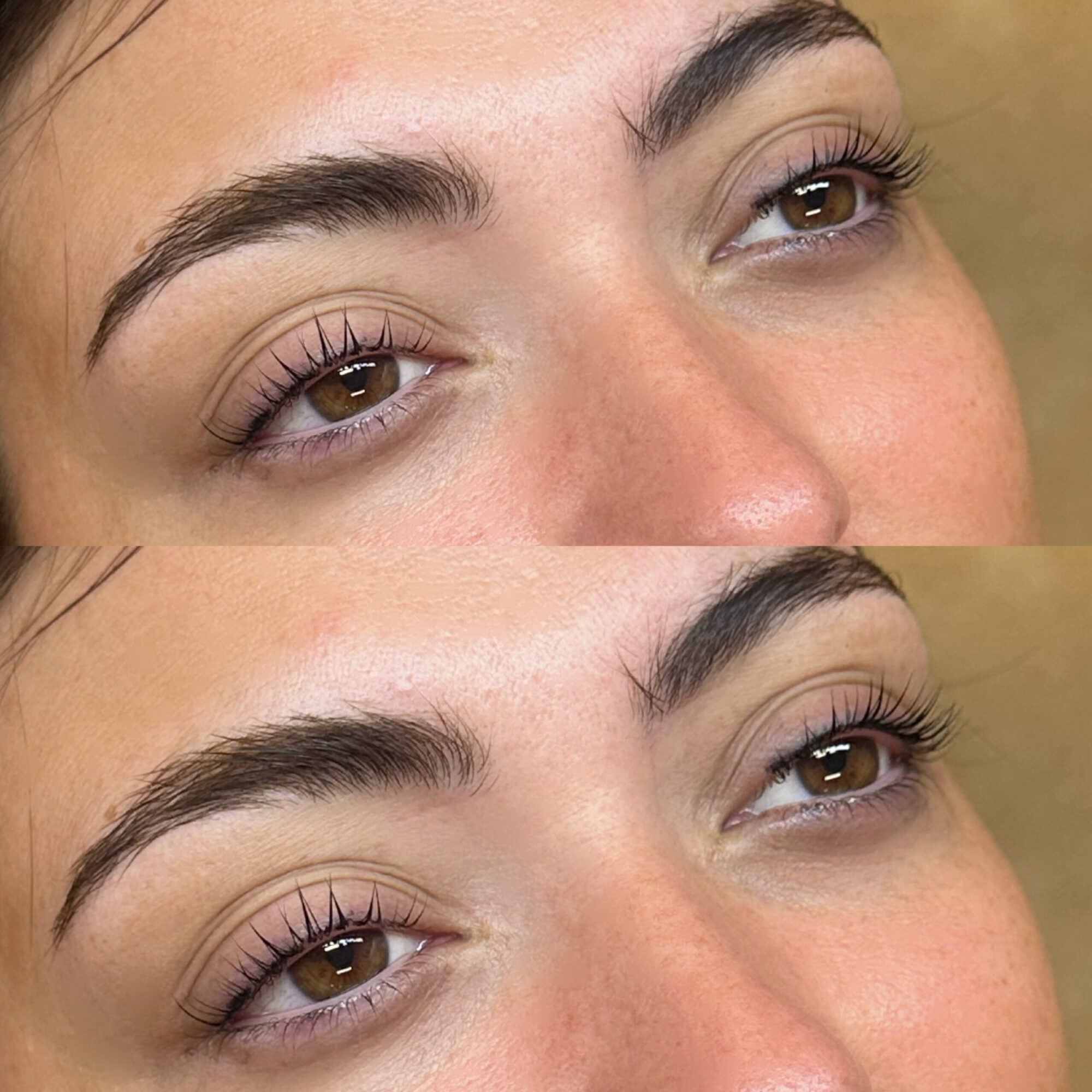Lash before and after at Maison Kieu Beauté, Newport Beach